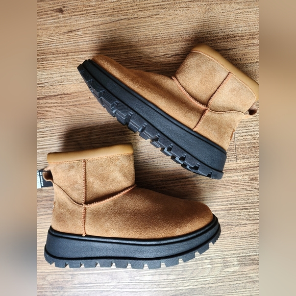 Size 8 - New Koolaburra By UGG Mini Hybrid Winter Boot Chestnut - Picture 15 of 16